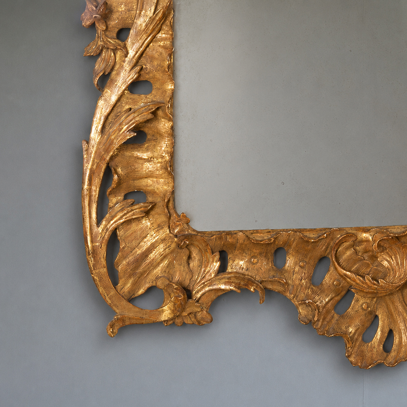 LARGE PAIR OF 19TH CENTURY GEORGE III STYLE GILTWOOD MIRRORS 1_NEW